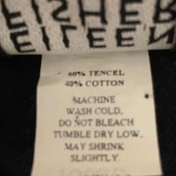 Eileen Fisher Navy Blue Jacket Coat Cotton Blend - Picture 5 of 5